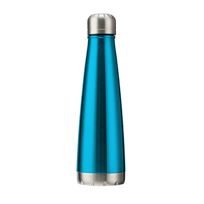 New Double wall Vacuum insulated Coke Shape 500ml stainless steel water bottle with sealed Lid