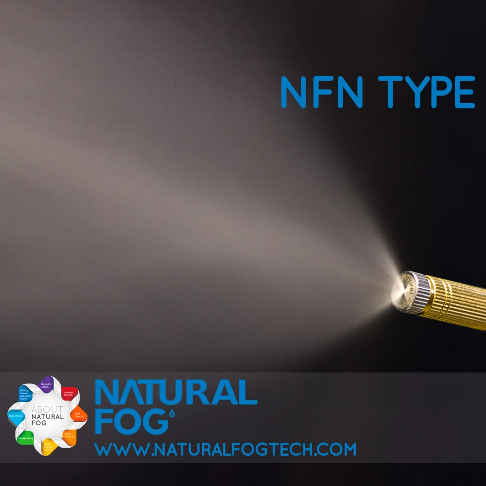 Natural Fog Cleanable Anti Drip Dust Control Brass Water Mist Nozzle