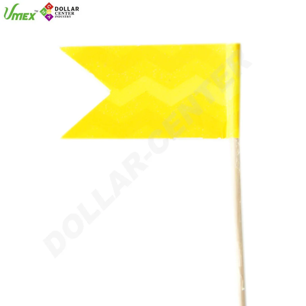 Party Supplier Factory Direct custom Cake Flags, Flag Birch Wood Toothpick