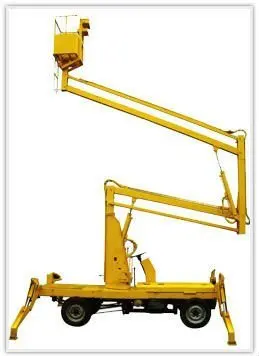 14m mobile diesel hydraulic telescopic boom lift