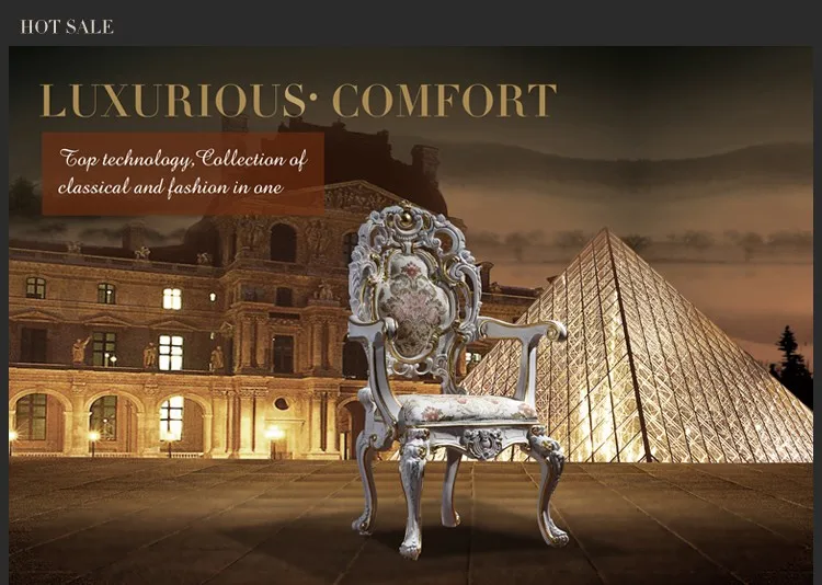 hand carved furniture - classic dining room furniture made in china armchair