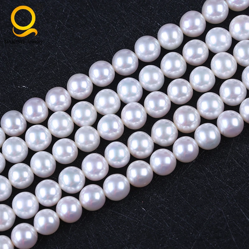 AAAAA 8mm 9mm white Japan akoya round shape pearl strand