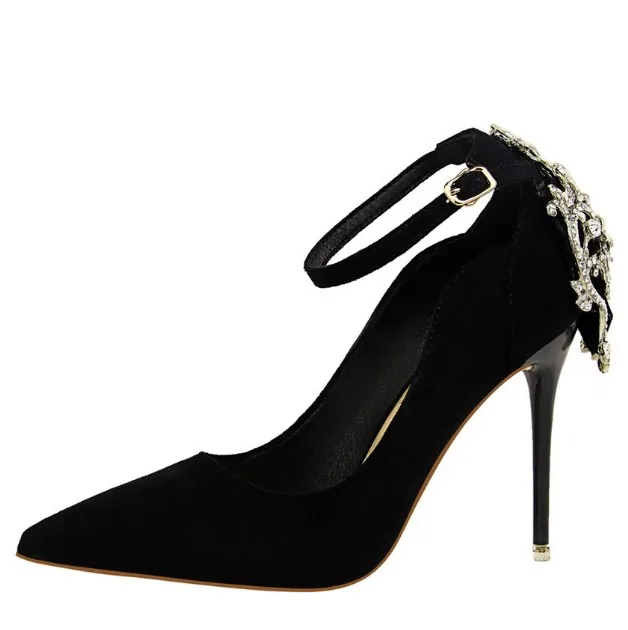 cy31025a Wholesale Bridal Wedding Shoes Pumps Ladies Fancy Party Women High Heel Gold Dress Shoes With Crystal