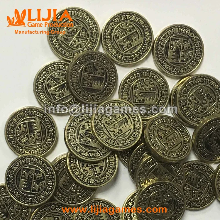 
Custom metal coin metal token pieces for hobby games 