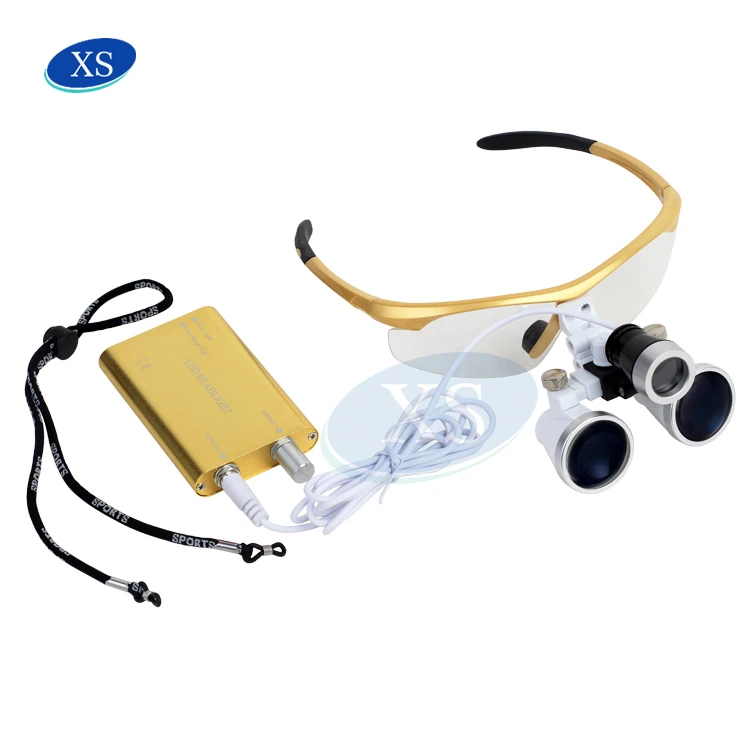 Стоматологические Хирургические лупы 2.5X 3.5X медицинская светодиодная Лупа со светодиодной фарой высокого качества