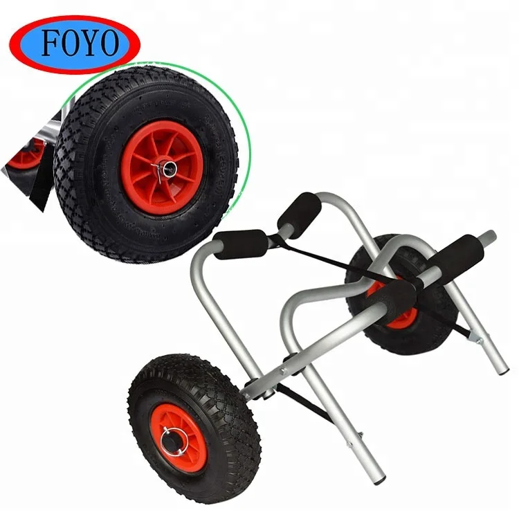 
Sailing outboard kayak trailer aluminum canoe trolley fishing foldable cart 
