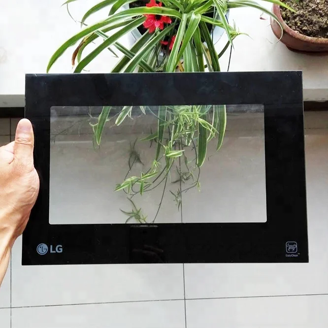 3mm silk screen printing tempered glass for oven door LG microwave oven door glass