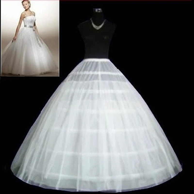 
Wholesale hot sell bridal dress petticoat six hoops double layers vintage slips wedding dress petticoat 