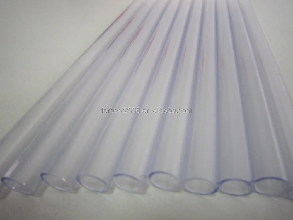 Transparent Large diameter PVC hard tube pipe 1-300mm outside diameter