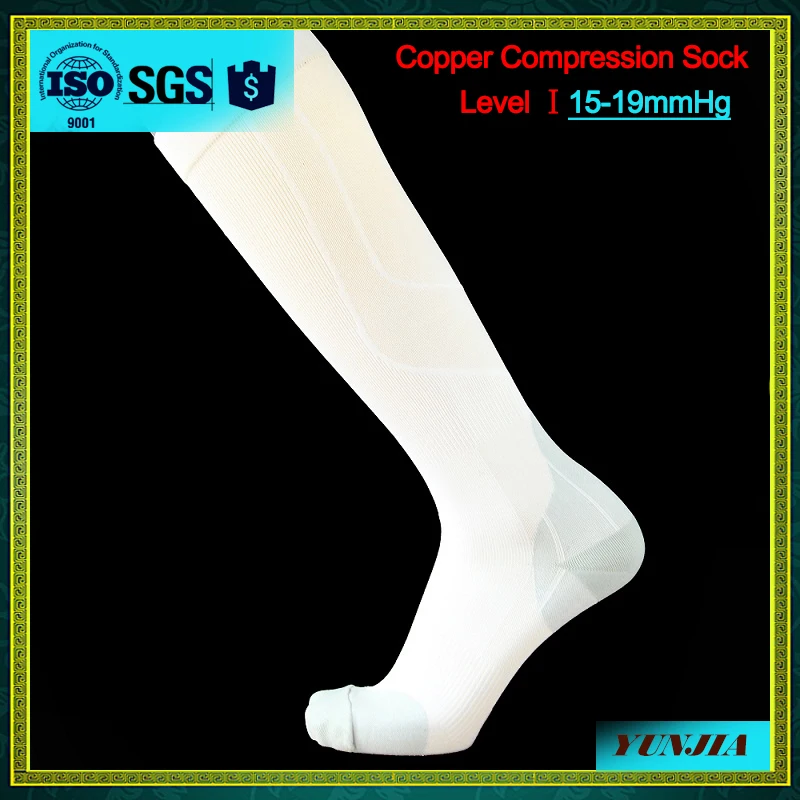 U-Guarding Copper compression Calf Sock with 15-19mmHg pressure lever one for football player