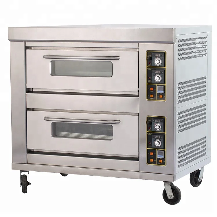 Commercial stainless steel gas pizza oven by china manufacturer guangzhou OEM factory