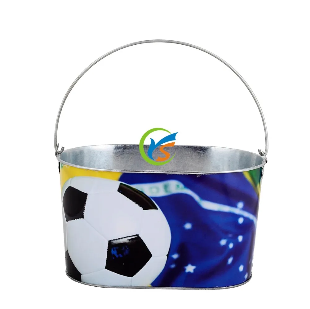 Country Rustic Metal Oval Galvanized large beer beverage cooler tub