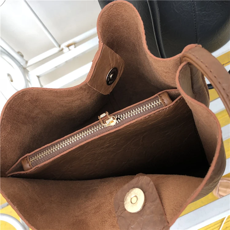 Оптовая продажа, модная женская сумка-мешок из искусственной кожи, женская сумка