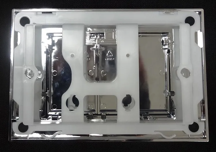 Polished chrome dual flush plate for concealed cistern- fit for Geberitsigma concealed cistern