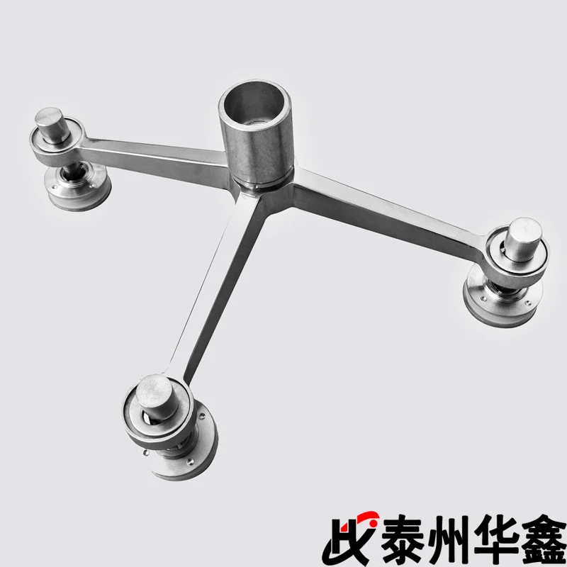 
Top Quality Stainless Steel SS304/316 Glass Spider Fittings For Glass Curtain Wall 3 Arms 