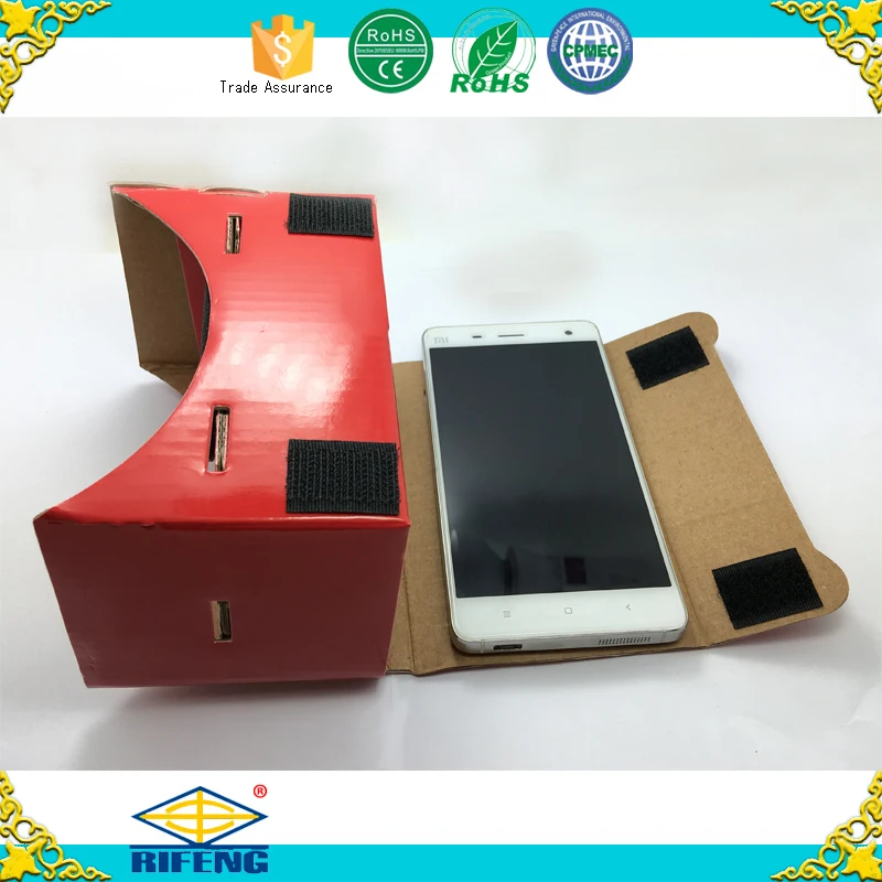Christmas Cardboard V1, Cheap Cardboard VR Sets, Wholesale  Cardboard Virtual Reality 3d Glasses