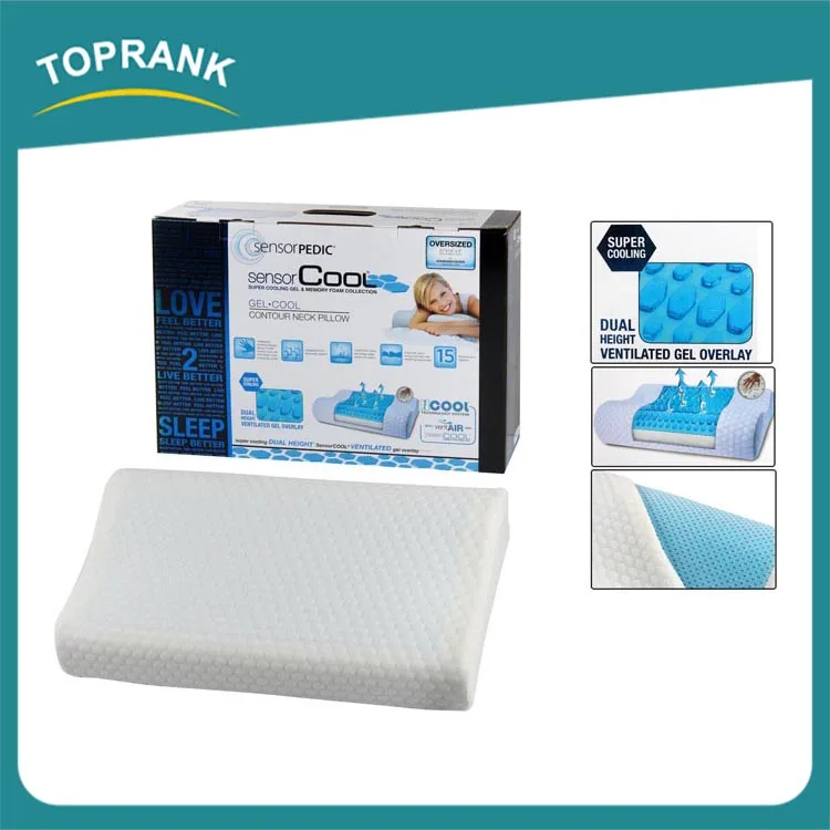 Высокое качество здравоохранения терапии контур шеи подушку прохладный гель подушки пены памяти
