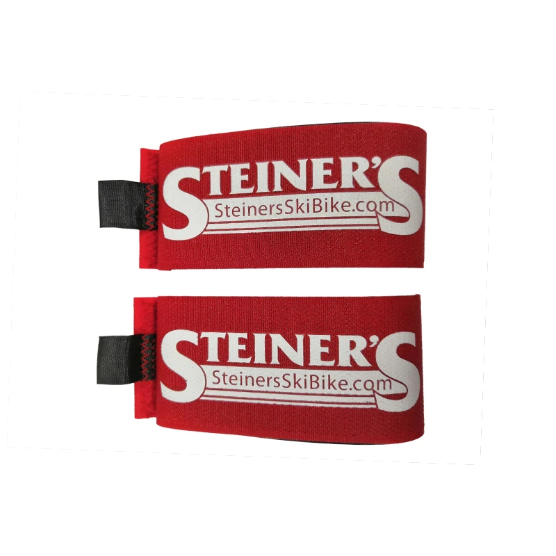 Custom Deluxe Rubber alpine skiing hook loop ski straps