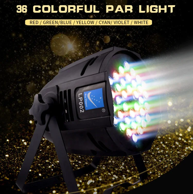 Светодиодный сценический светильник Big Dipper LP002 36 светодиодов 3 Вт полноцветный в 1 для вечеринки свадьбы дискотеки представлений бара мероприятий танцев