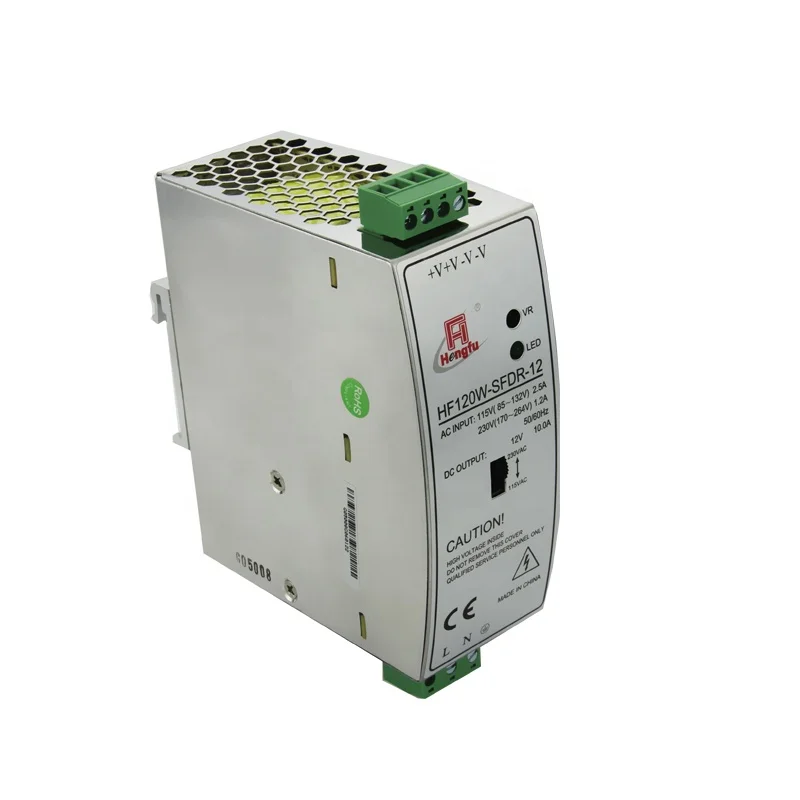 
12V 10A Hengfu HF120W-SFDR-12 AC DC output DIN Rail switching power supply 