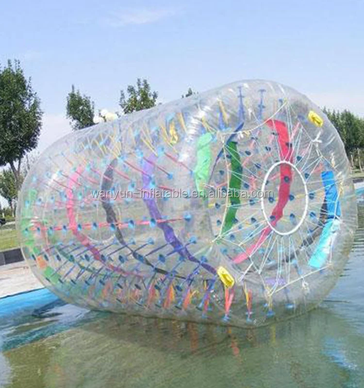 Transparent inflatable water roller inflatable floating water park