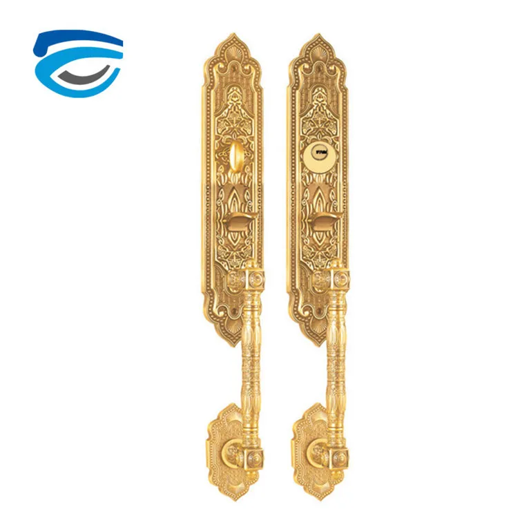 Luxury Front Gate Entrance Door Handle Lock Set for Double Door lock