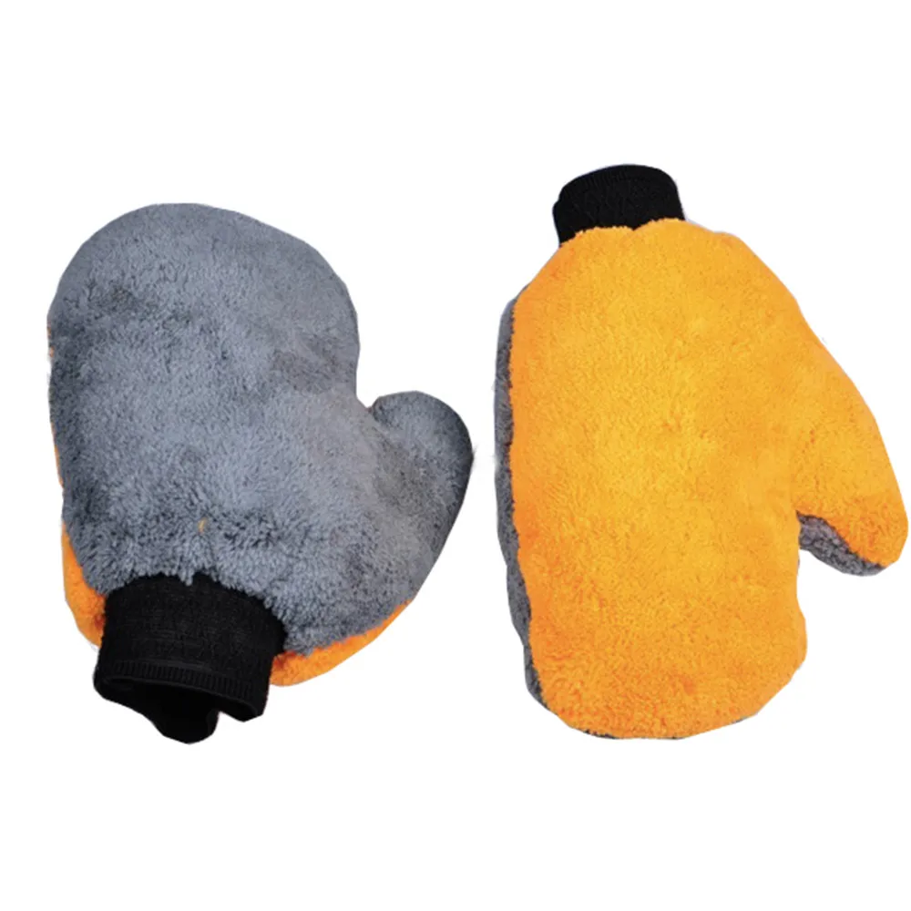 Новая варежка из микрофибры для мытья автомобиля/варежка из микрофибры для мытья автомобиля с большим пальцем/большим пальцем варежка для мытья автомобиля