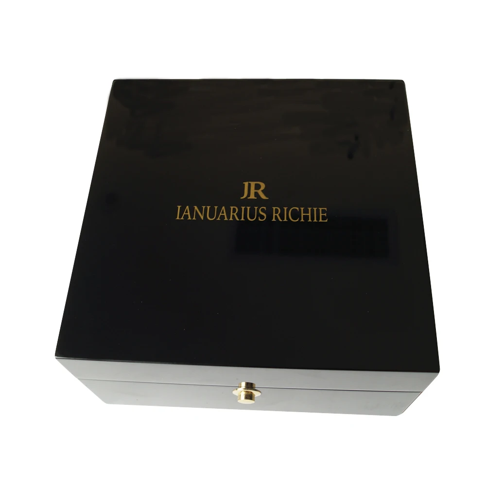 Black lacquer wooden watch box, watch packaging box