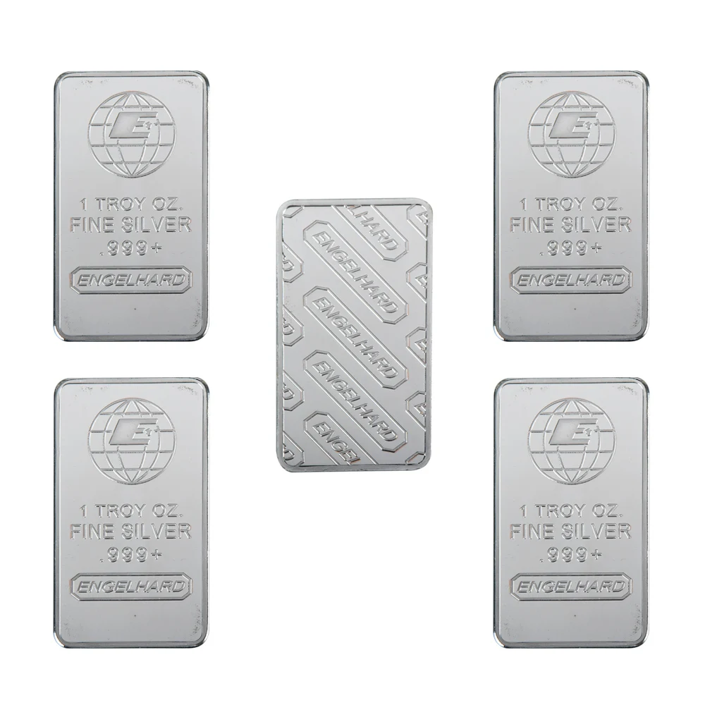 Hot Sale 24K Silver Plated Coin High Quality Gold Banknote Metal Bars with Plastic Case for Collectible