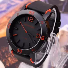 V6 big dial casual fashion watches men luxury brand analog sports military watch silicone quartz relogio masculino reloj hombre