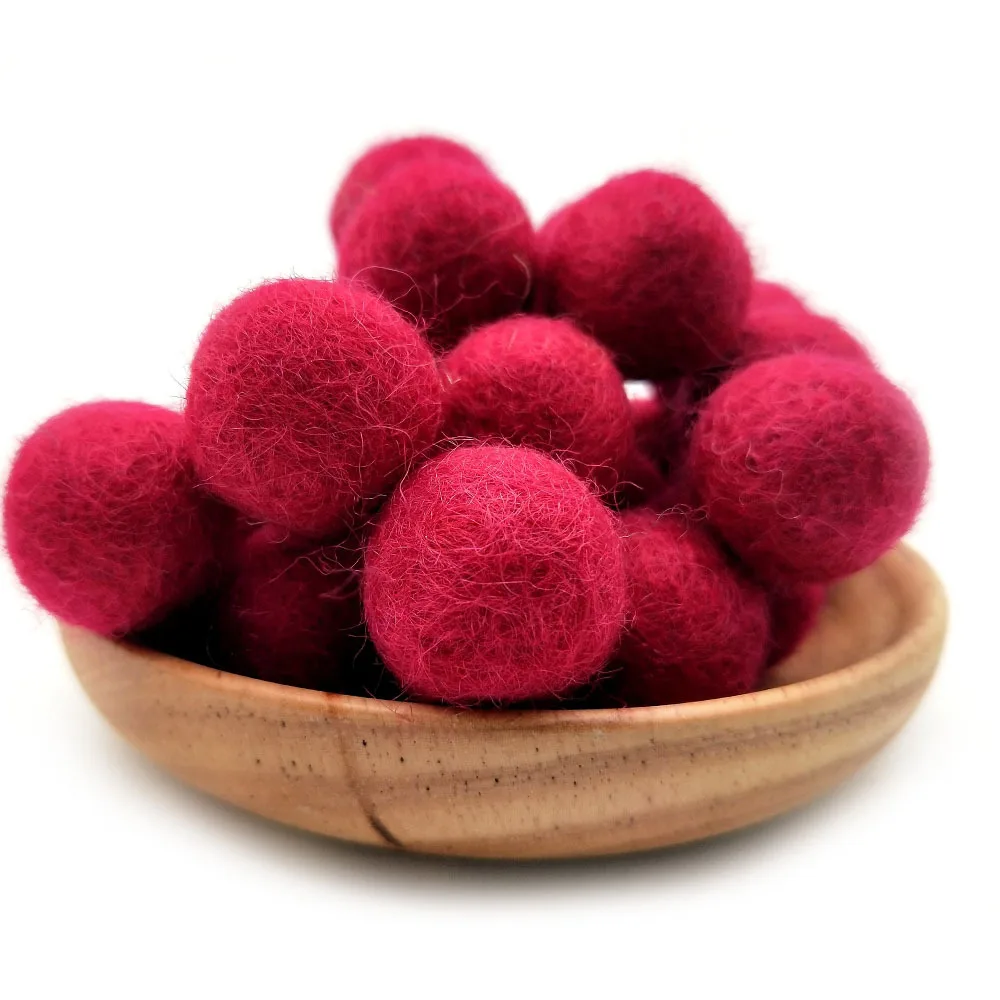 
diy 3cm felt wool dryer ball organic nepal wool felt balls 2 cm 