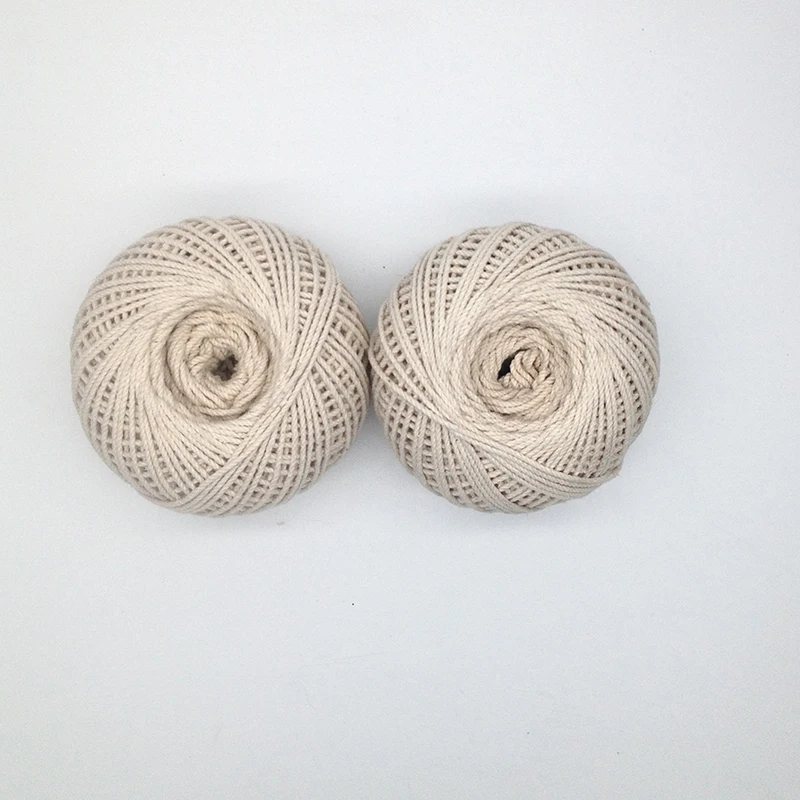 2mm Natural white cooking twine for  tying meat/making sausage/binding carb/oven/packing gift wholesale cotton rope