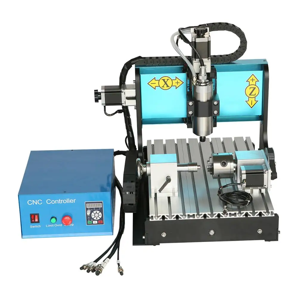 Mini Cnc 1500w 4axis Milling Machine Use Mach3 Software Wood Engraver Cnc 3040 T
