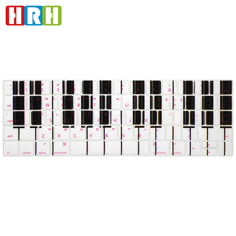 Корейский язык клавиатуры обложка кожи силикон для macbook pro с сенсорным бар английская версия