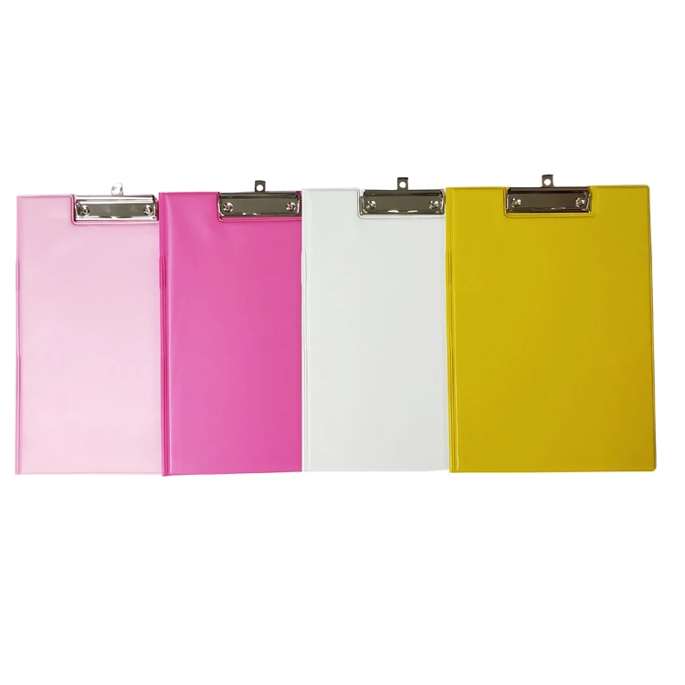 Clipboard Folder Portfolio PVC Cardboard Storage Clipboard with Cover for Letter Size A4 Writing Pad for Business School