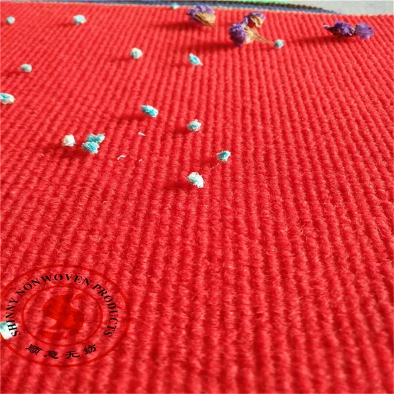 Polyester material double ribbed carpet gel foam backing door mat and rolls