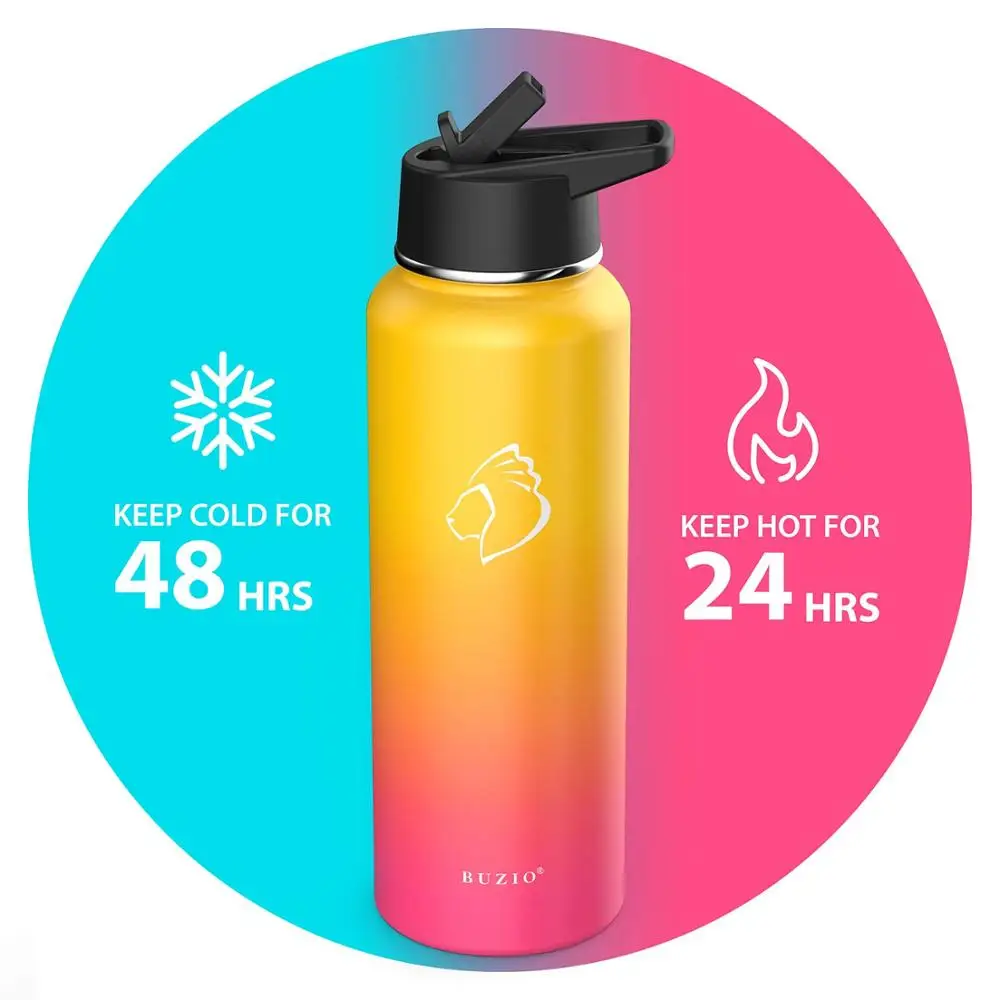 Изолированная двухслойная бутылка для напитков из нержавеющей стали с широким ртом bpa-free может быть настроена