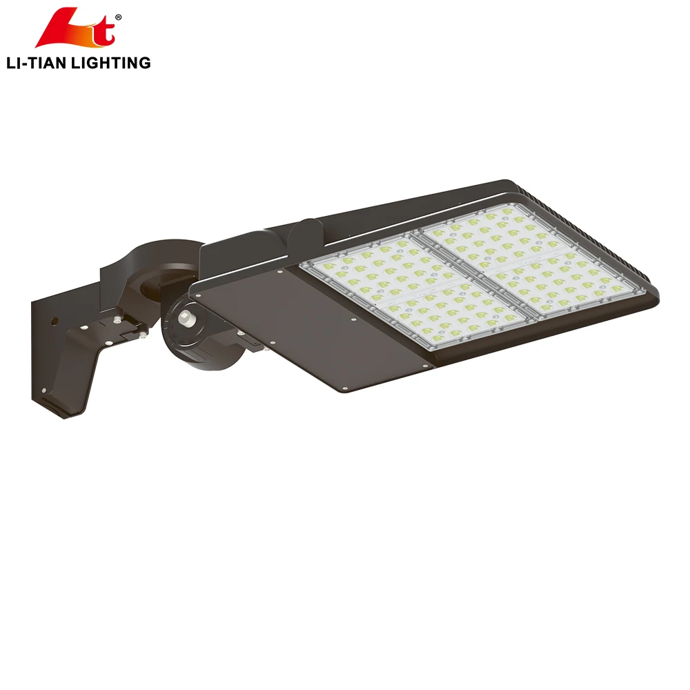 High Efficiency 240W LED Parking Lot Lights 130lm with Flexible up Down Left Right Rotatable Head Aluminum Body IP65 Road Use