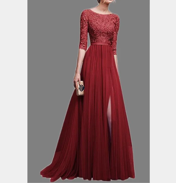 c10027a elegant women long prom dresses chiffon maxi evening dresses