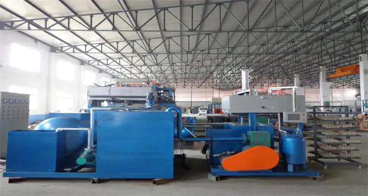 Полуавтоматическая целлюлозно формованная бумага горшок лоток производственная линия