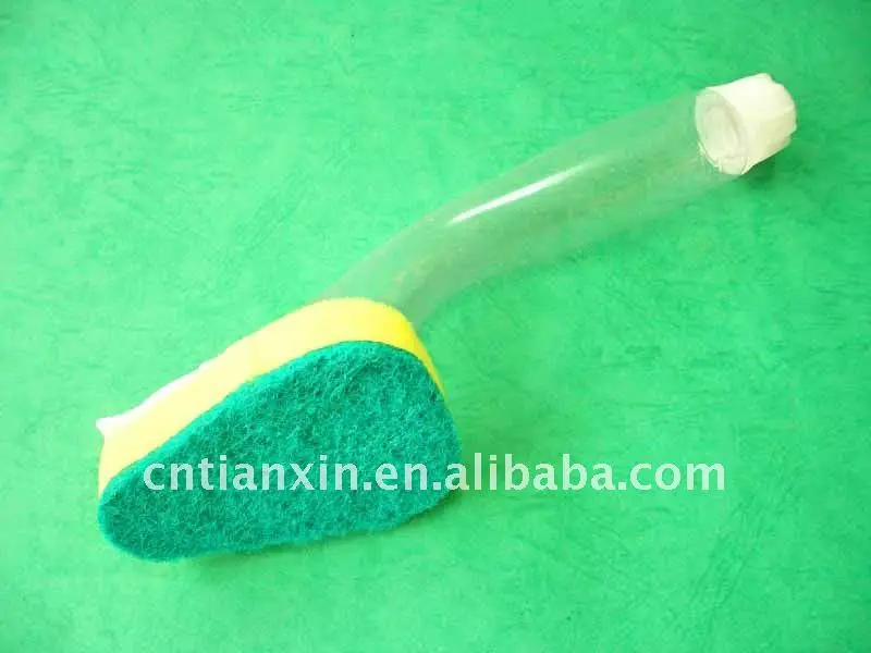 Heavy Duty Dish Wand Sponge for Kitchen Sink Cleaning Brush Sustainable Washing Sponge Clothes Stainless Steel Mesh Sponge