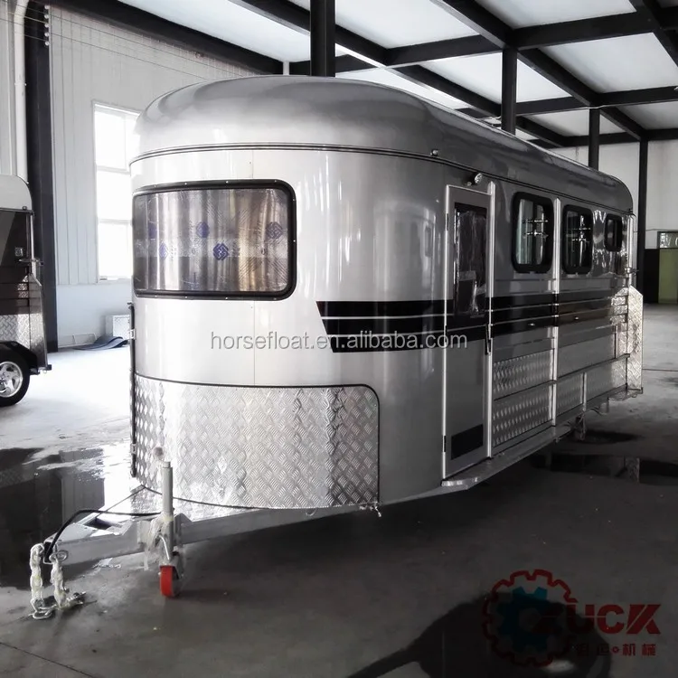 Luxury 2 horse trailer with living quarters to Australia marekt