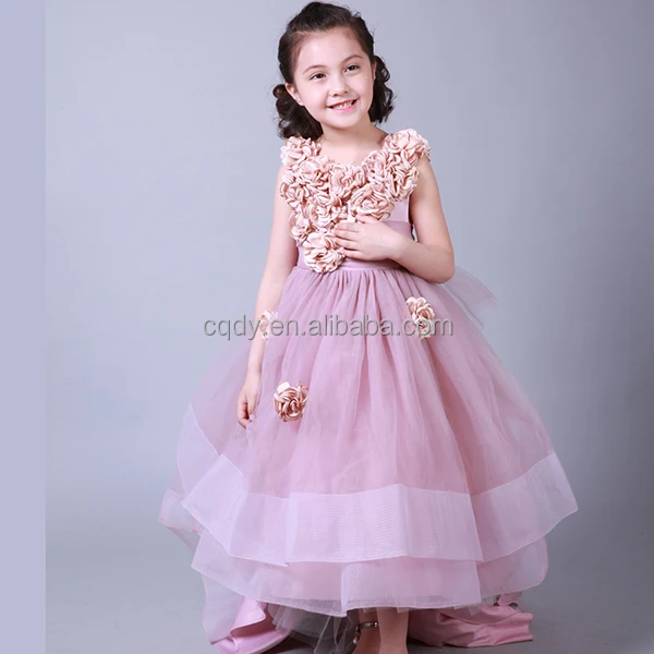 Flower Girl Dresses for Wedding Fluffy Lovely Kids Girl Ball Gown Party Communion Pageant Dress