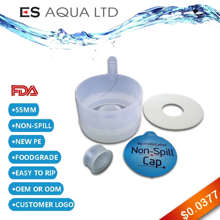 100% Non spill 5 Gallon 18.9 19 20 Liters Water Bottle Smart Lid Cover Cap