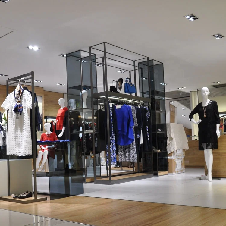 Metal Garment Clothes Rack Display Stand
