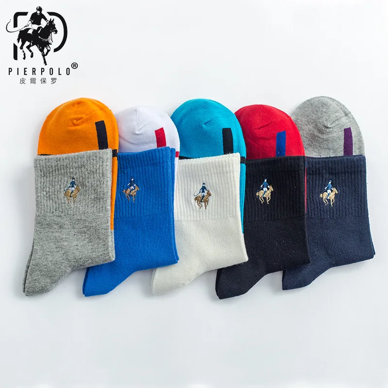 PIER POLO wholesale custom socks combed cotton sports meias basketball hockey football Chaussette bulk colored socks