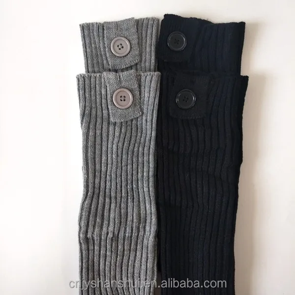 Манжеты для ног с отделкой сверху и 1 Кнопкой