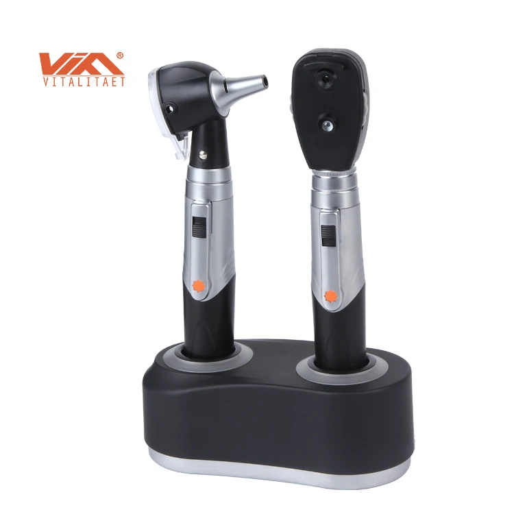 
Portable Double Insertion Rechargeable otoscope and ophthalmoscope set 