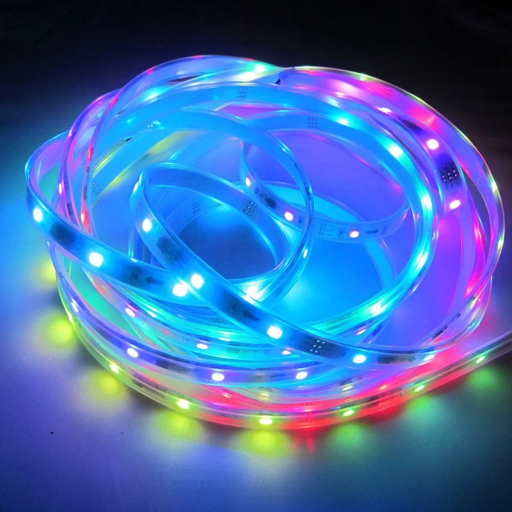  Rebow Прямая поставка 5 в 12 В 24 RGB Rgbw Sk6812 ws2812b WS2811 цифровая адресная rgb светодиодная
