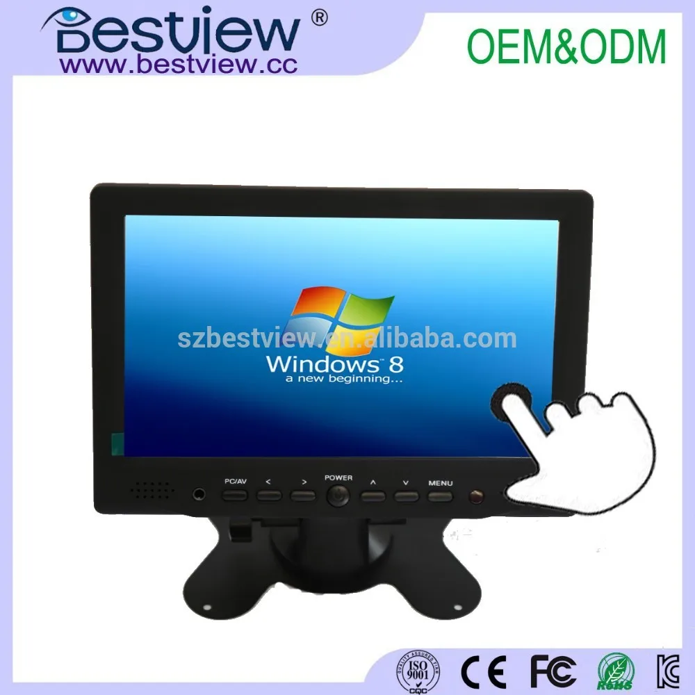 16:9 high quality 7 inch touch monitor, touch screen monitor( yt708)